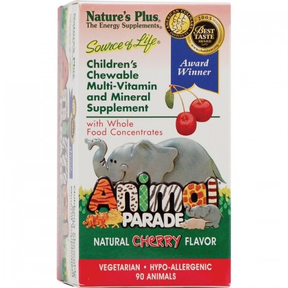 Nature's Plus ANIMAL PARADE CHERRY 90 μασώμενες ταμπλέτες